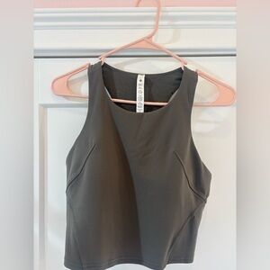 lululemon athletica Cropped Sleeveless Active Tank - Gray